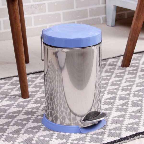 SS Pedal Bin 7Ltr Blue