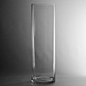 Cylinder Glass Vase 4x14"