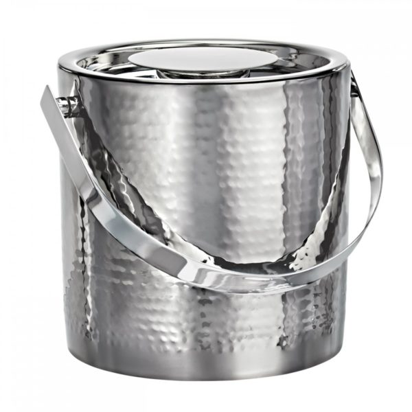 Hammered Ice Bucket Double Wall